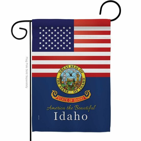 GUARDERIA 13 x 18.5 in. USA Idaho American State Vertical Garden Flag with Double-Sided GU4070611